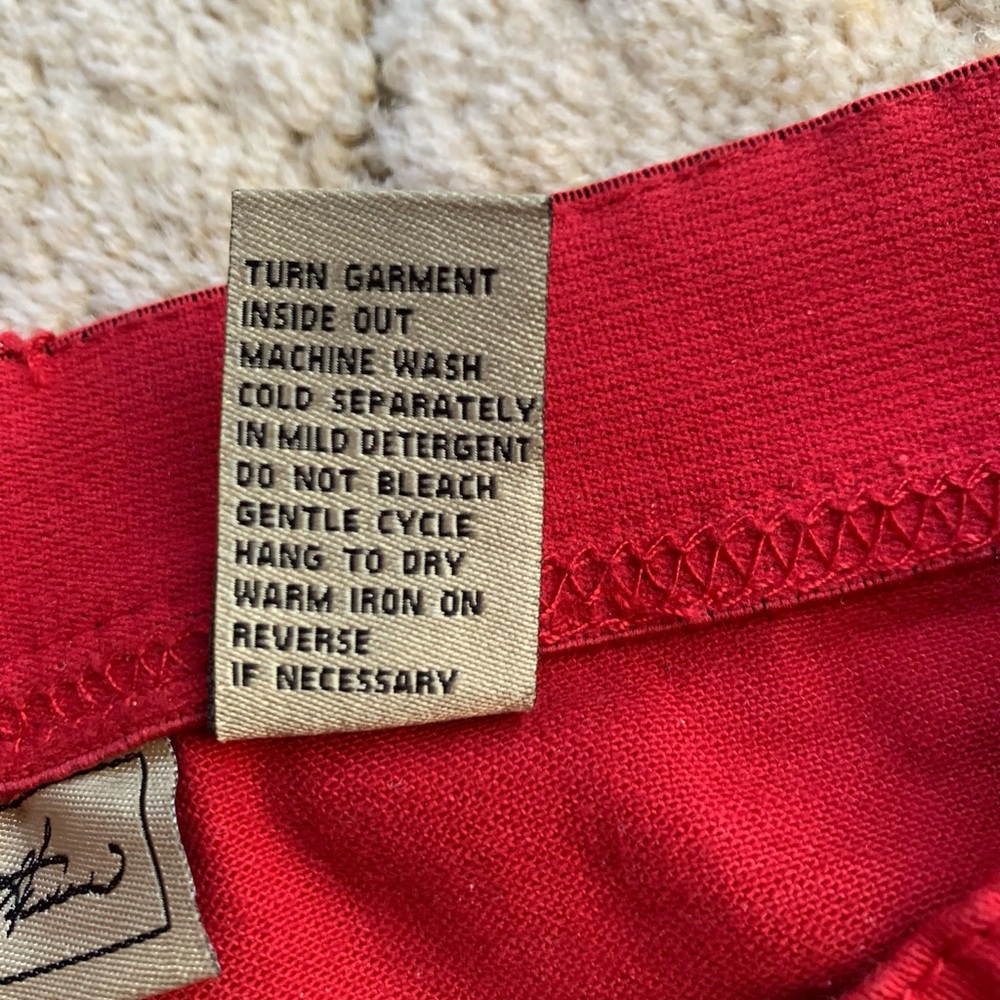 NWT DG2 by DIANE GILMAN PULL-ON RED STRETCH WAIST SKINNY JEANS IN SIZE PXS/2P - Picture 13 of 15